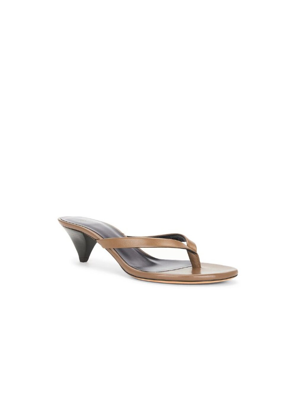 Jude Rooty Sandal in Clay Brown Thong Heels - Picture 3 of 7